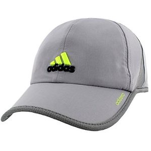 adidas Mens Adizero Ii Cap, Grey/Onix/Semi Solar Slime, One Size