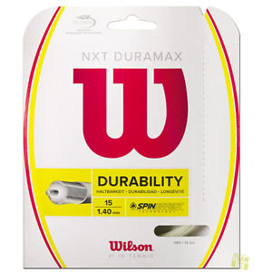 Wilson Cuerdas de tenis Durabilidad NXT DURAMAX 15 1,4mm Set natural