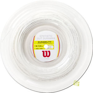 Wilson Cuerdas de tenis Durabilidad SINTÉTICO BUENO DURAMAX 16 1,3mm 200m Rollo