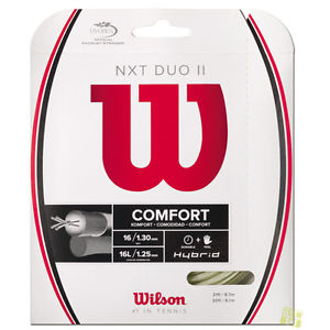 Wilson Cuerdas de tenis NXT DUO IIAdrenaline+NXT 1,25+1,30mm 17+16