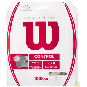 Wilson Cuerdas de tenis CONTROL DUO (Alu Power+NXT Tour) 1,25mm+1,3mm 16L+16 Set