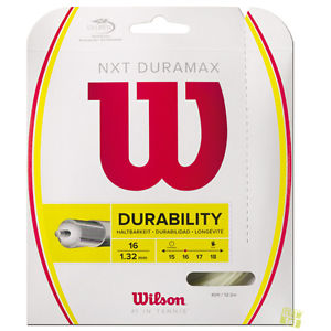 Wilson Cuerdas de tenis Durabilidad NXT DURAMAX 16 1,32mm Set natural