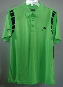 NWT Men's Head Neon Green Dri-Motion Polo Tennis Shirt Small (S)