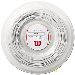 Wilson Cuerdas de tenis Spin GIRAN EN 15 REEL 1,35mm 200m Rollo blanco