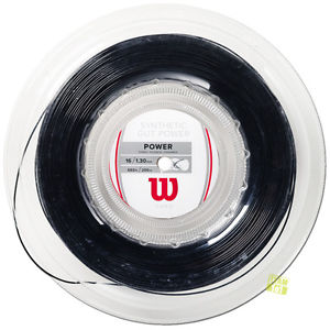 Wilson Cuerdas De Tenis De Potencia SINTÉTICO BUEN PODER 16 Reel 1,3mm 200M