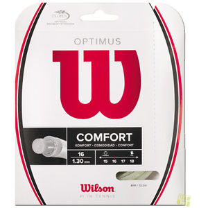 Wilson Cuerdas de tenis Confort OPTIMUS 16 1,3mm Conjunto blanco