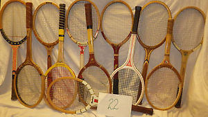 Vintage Wooden Tennis Racquets Lot Of 12 Various Very Good Vintage Condition #22