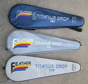 2 Feather Titanium Drop 130 Rackets, 1 Feather Titanium Drop 110 Racket