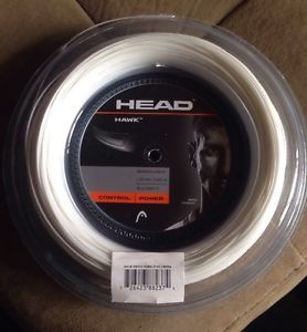 *NEW*Head Hawk 1.30mm String Reel Tennis 200m 660 ft. 16G. White