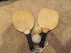 Swinger Pickleball Paddles & Balls Lot of 2