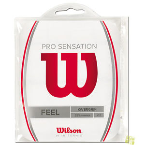 Wilson Cintas agarre Overgrips Feel PRO OVERGRIP'S SENSATION 12 Pack blanco