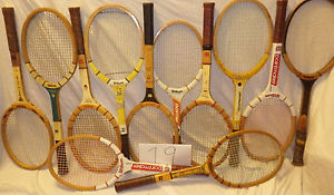 Vintage Wooden Tennis Racquets Lot Of 12 Various Very Good Vintage Condition #19