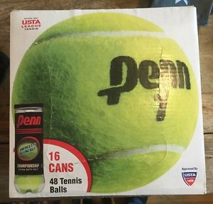 Fresh Stock NEW SLD 48 Penn Extra Duty Felt Championship TENNIS BALLS 16 X 3-Can