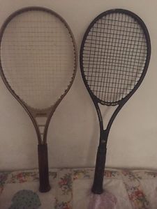 Dunlop Black Max racquet And Prince 4 5/8's racquet