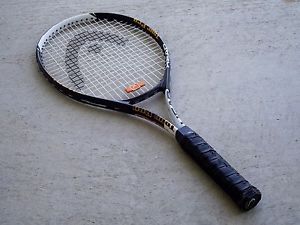 Head Tour Pro Titanium Black White Tennis Racquet Racket Original Strings 4 1/2