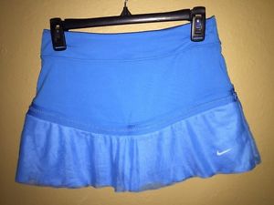 3950 NWOT Nike MARIA SHARAPOVA Ace Tennis Skirt Skort Blue Braided Mesh Size L