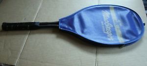 MAC GREGOR Z1000 VINTAGE MID SIZE ALUMIMUM TENNIS RACQUET  4 3/8" L GRIP W/COVER