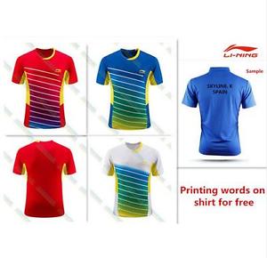 Li Ning Outdoor sports men's Tops tennis/badminton Clothes Only T shirts 0521
