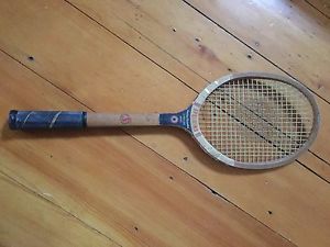 Vintage Tennis Racquet Mercer Beasley collectors. old SPALDING rare