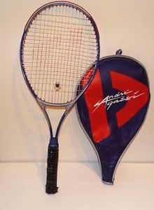 Andre Agassi Comp 110 Tennis Racquet Belgium Oversize L4 For Parts Cover Rare