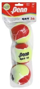PENN QST 36 Felt Tennis Ball In Polybag (3 Ball)
