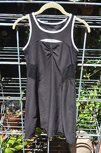 Women's Athleta Black Tennis Dress with Shelf Bra Size XS