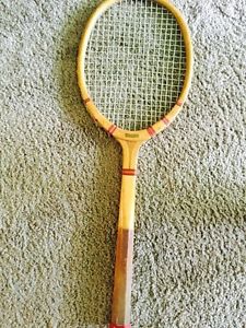 Vintage Wards National Tennis Racquet With Press
