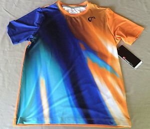 Athletic Dna Men`s Match Crew Tennis Shirt Size M