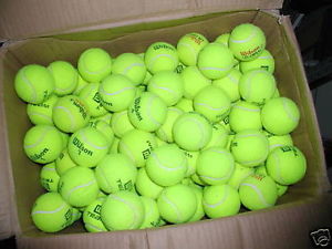 100 Used Tennis Balls Ideal for practice, dog toys, walkers, bottom of chairs