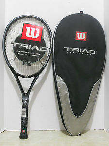 NEW Wilson Triad Hammer 2.0 OS 115 Stretch Tennis Racquet 4-3/8 + NEW STRINGS