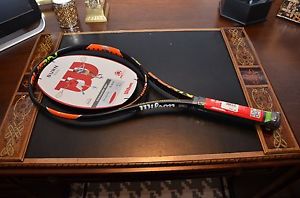 Wilson BURN 100S tennis racquet, #3           4 3/8", NEW