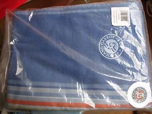 French Open Roland Garros 2015 towel throw.  Brand new in sealed wrapping!