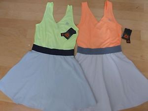 RBX Tennis Neon Yellow/Gray Dress Size M