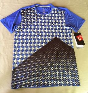 Athletic Dna Men`s Match Crew Tennis Shirt Size M