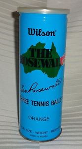 vintage Wilson Ken Rosewall Orange Tennis Balls new and SEALED!!