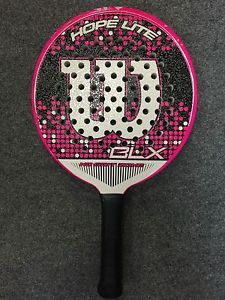 Wilson BLX Hope Lite  4 0/8 Platform Tennis Paddle (Pink Padel Pop 360g Oversize