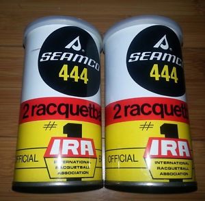 2 Unopened Cans Of Vintage Handballs Racquetballs Seamco 444 IRA Made USA