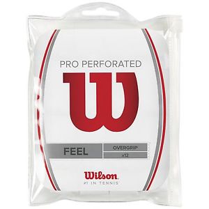 Wilson Perforated Pro Overgrip (12-Pack) White