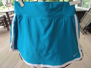 Women NIKE DRI-FIT Tennis Skirt Skort XS Blue White NWOT