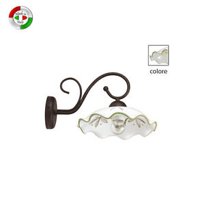 Applique lampe en céramique murale class ique pour la cuisine 25cm vert