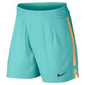 New NIKE 2015 7" Gladiator Premier Men's Tennis Shorts AQUA 644743-466 Nadal  XL