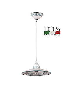 Suspension en main décoré de céramique v erte 30 cm