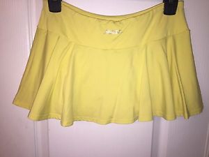 Victoria's Secret Sport Shock Absorber Yellow Tennis Skirt Skort Sexy Summer S