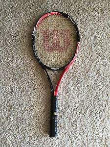 WILSON SIX ONE LITE BLX TENNIS RACQUET 102 GRIP 4 3/8