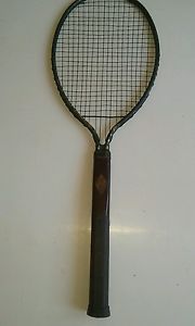RARE Vintage ~1920'S TENNIS RACQUET~"NEW DAYTON" STEEL & WOOD ~Leather Band~PEGS
