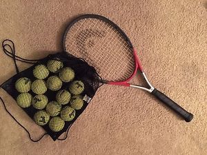 TITANIUM Head Ti S2 Tennis Racquet (Tournament racket) + 15 balls