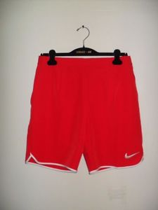 NEW NIKE NIKE 9" GLADIATOR  MEN'S TENNIS RED SHORTS 728980 657 Size M