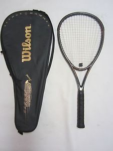 WILSON 2.8 SLEDGE HAMMER 116" HEAD OVERSIZE TENNIS RACQUET 4+3/8" GRIP CASE EUC