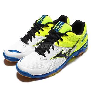 Mizuno Wave Twister 4 IV Green Blue Men Badminton Volleyball Shoes V1GA15-7010