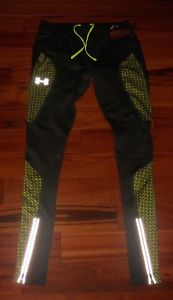 NWT Men's Under Armour Running Pants Size S Color Army green / Neon yellow